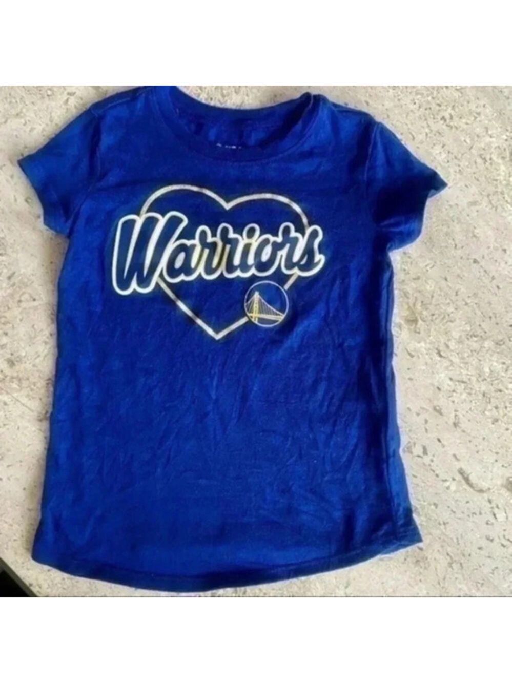NBA Warriors Basketball Girls Shirt 2T
